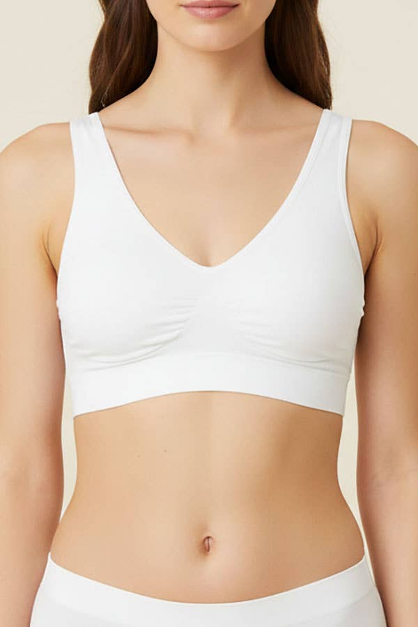 Comfortable  Microfiber Fabric Seamless Bra-YM-SB-72147