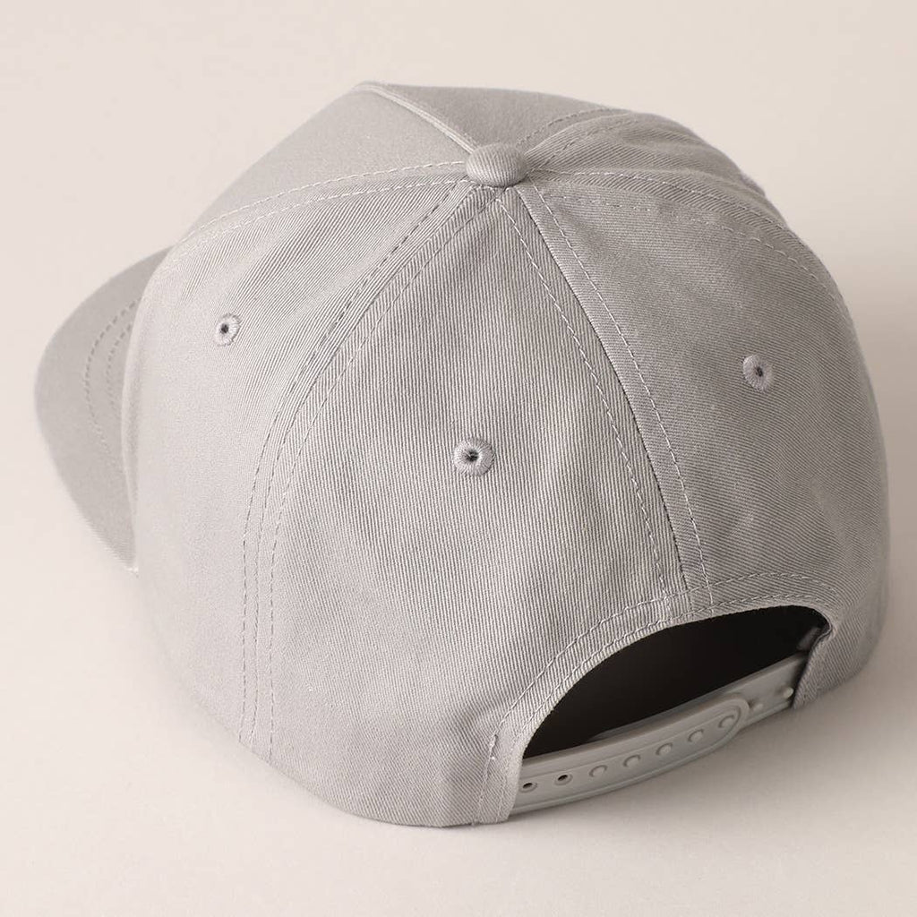 Solid Colored Cotton 5 Panel Baseball Cap