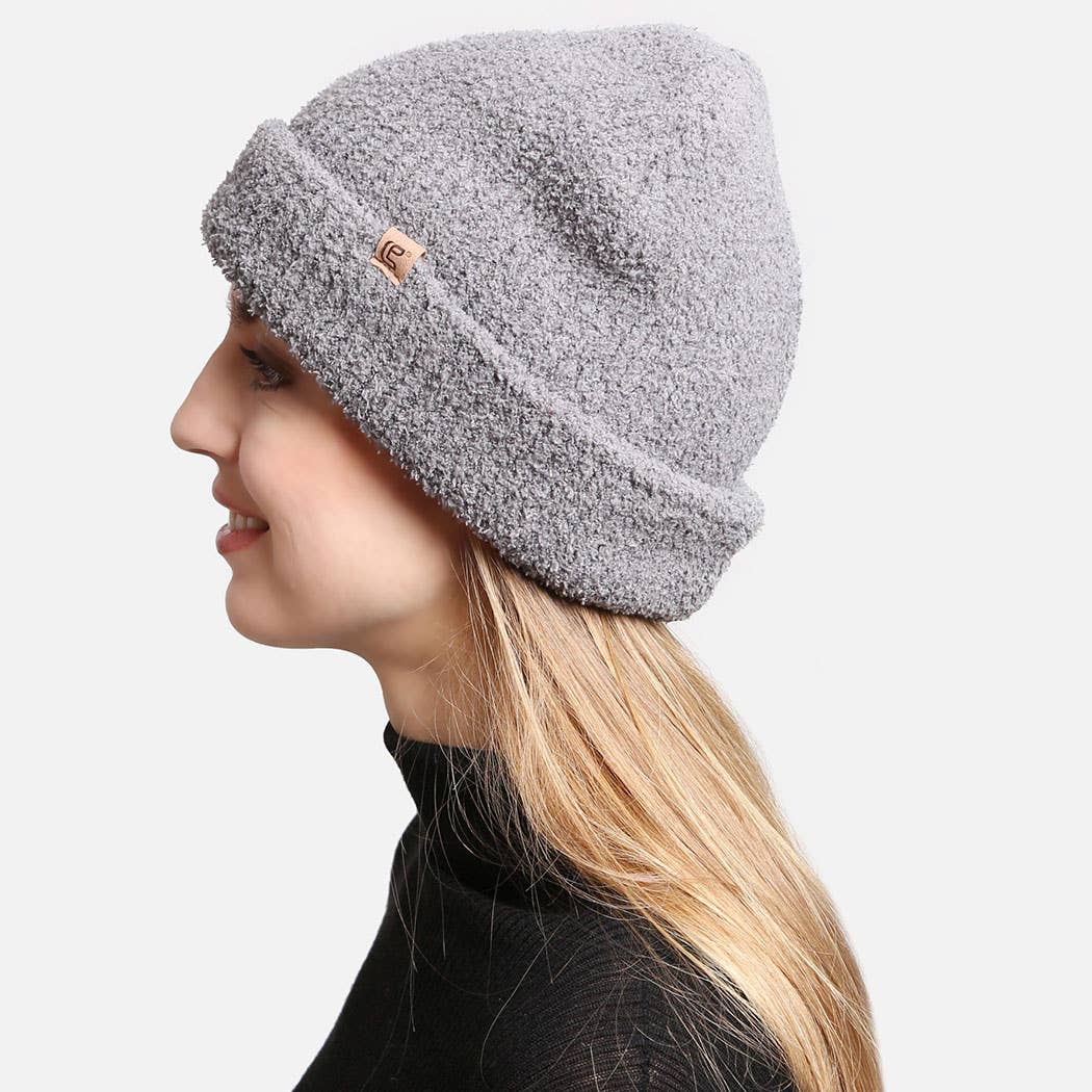 Solid Luxury Soft Double Layered Knitted Beanie