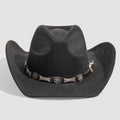 Western Engraved Buckle Belt Cowboy Hat