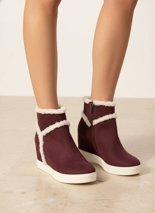 CHEETHA Faux Suede Booties