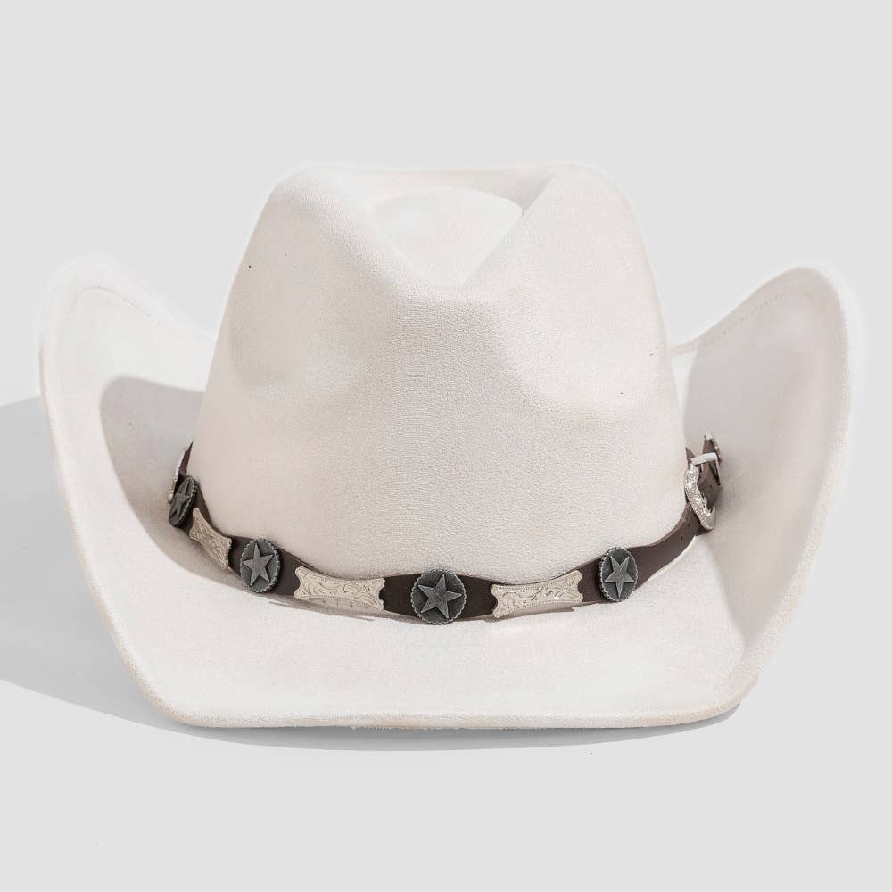 Western Engraved Buckle Belt Cowboy Hat