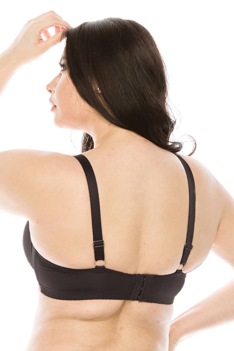3 Pcs D DD DDD and F Cup Black Nude White Full Coverage Bra