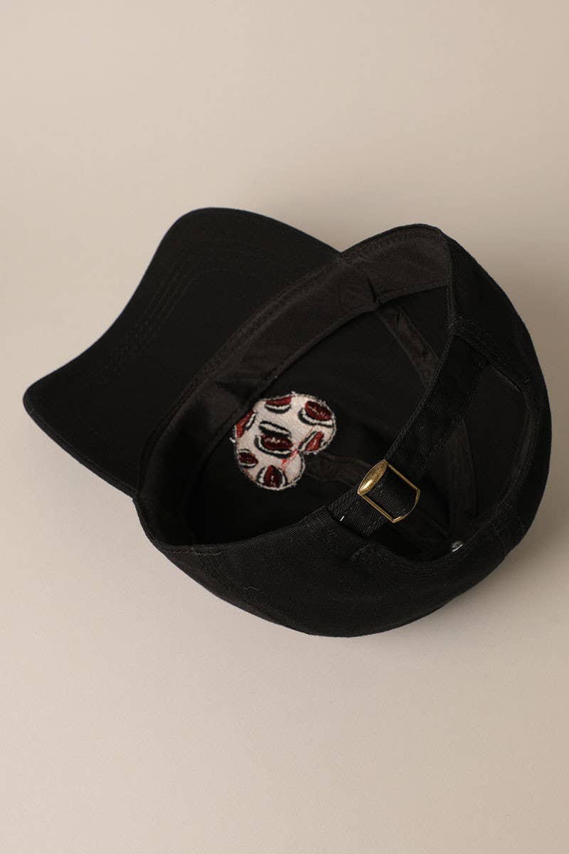 Leopard Heart Embroidery Baseball Cap Hat