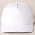 Solid Colored Cotton 5 Panel Baseball Cap