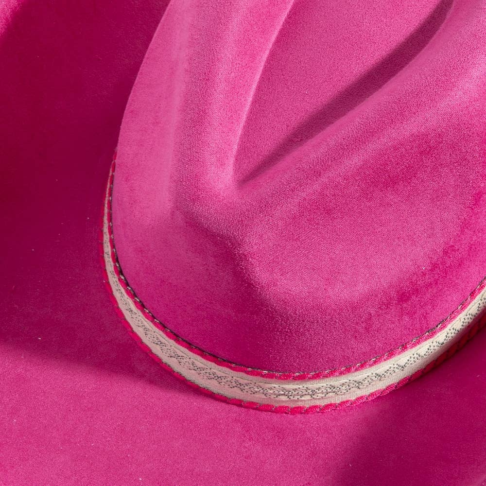 Zig Zag Pattern Band Cowboy Hat