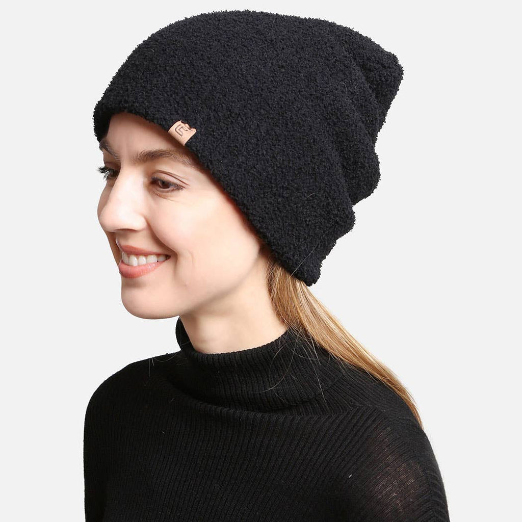 Solid Luxury Soft Double Layered Knitted Beanie