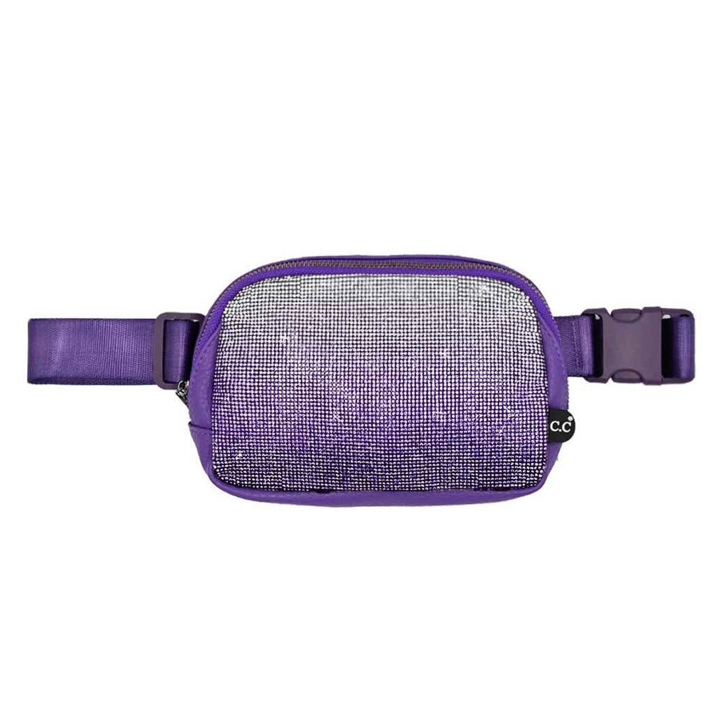 Ombre Rhinestone Fanny Pack Belt Bag