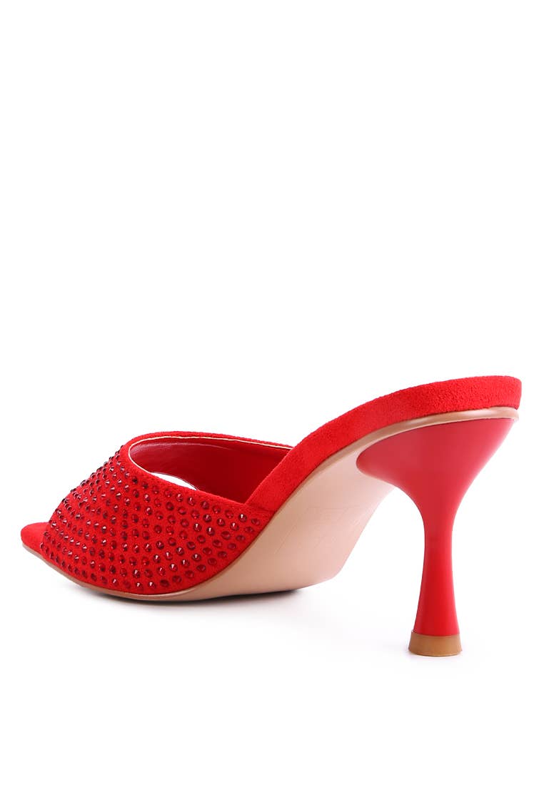 Imprint Diamante Stud Slip On Sandals