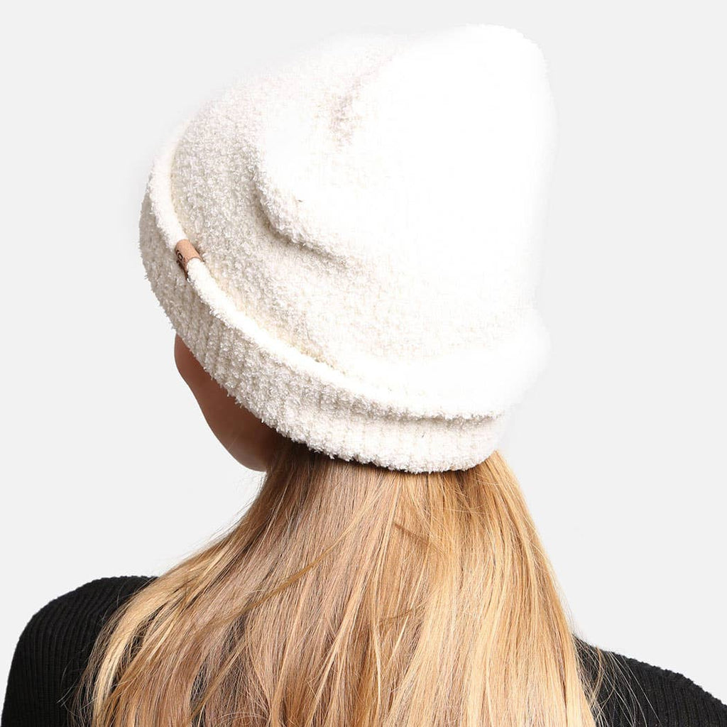 Solid Luxury Soft Double Layered Knitted Beanie