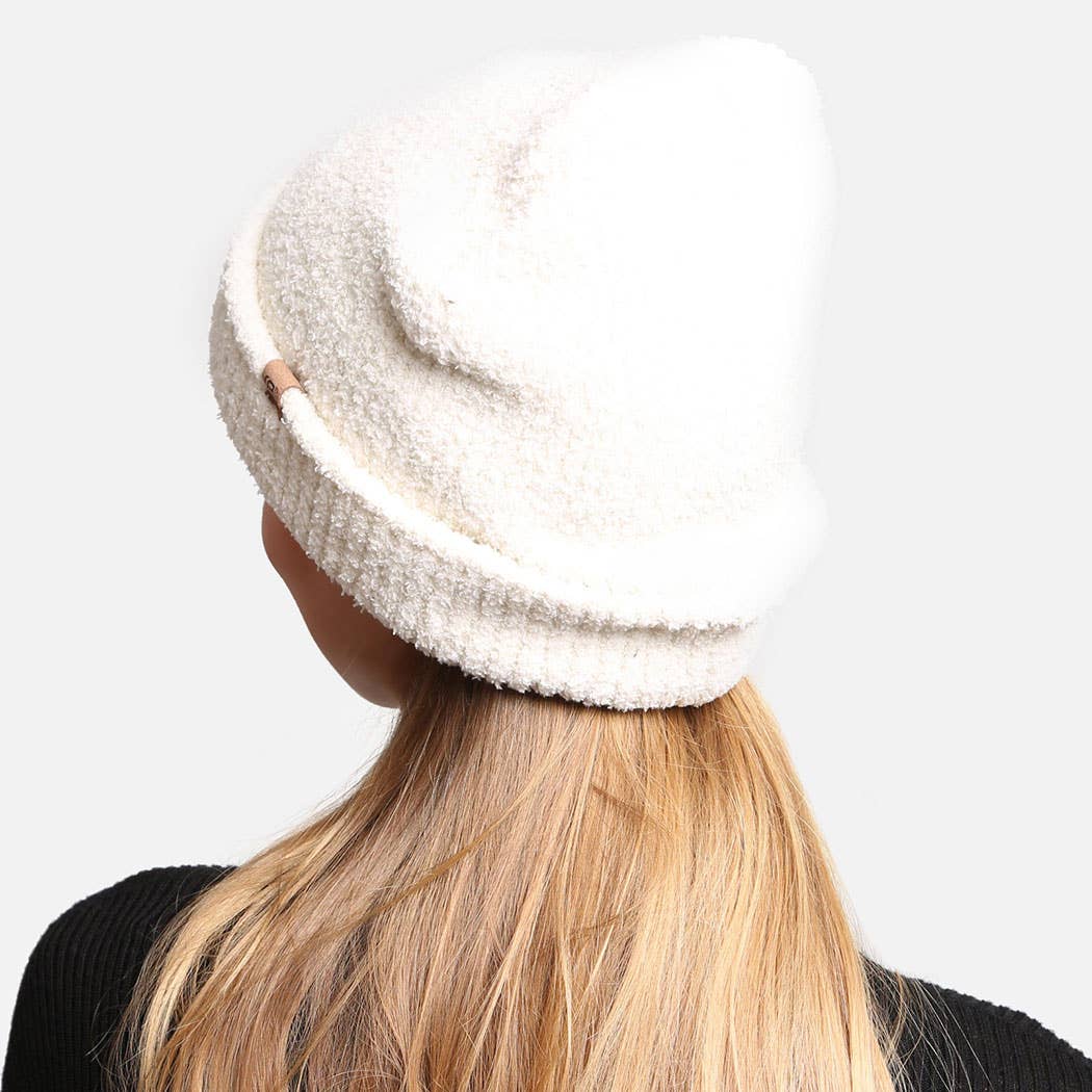 Solid Luxury Soft Double Layered Knitted Beanie