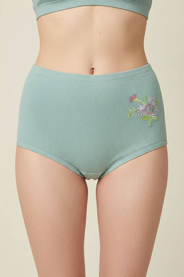 Youmita Flower Embroidery Mama Panty-532-PTY-12-C03