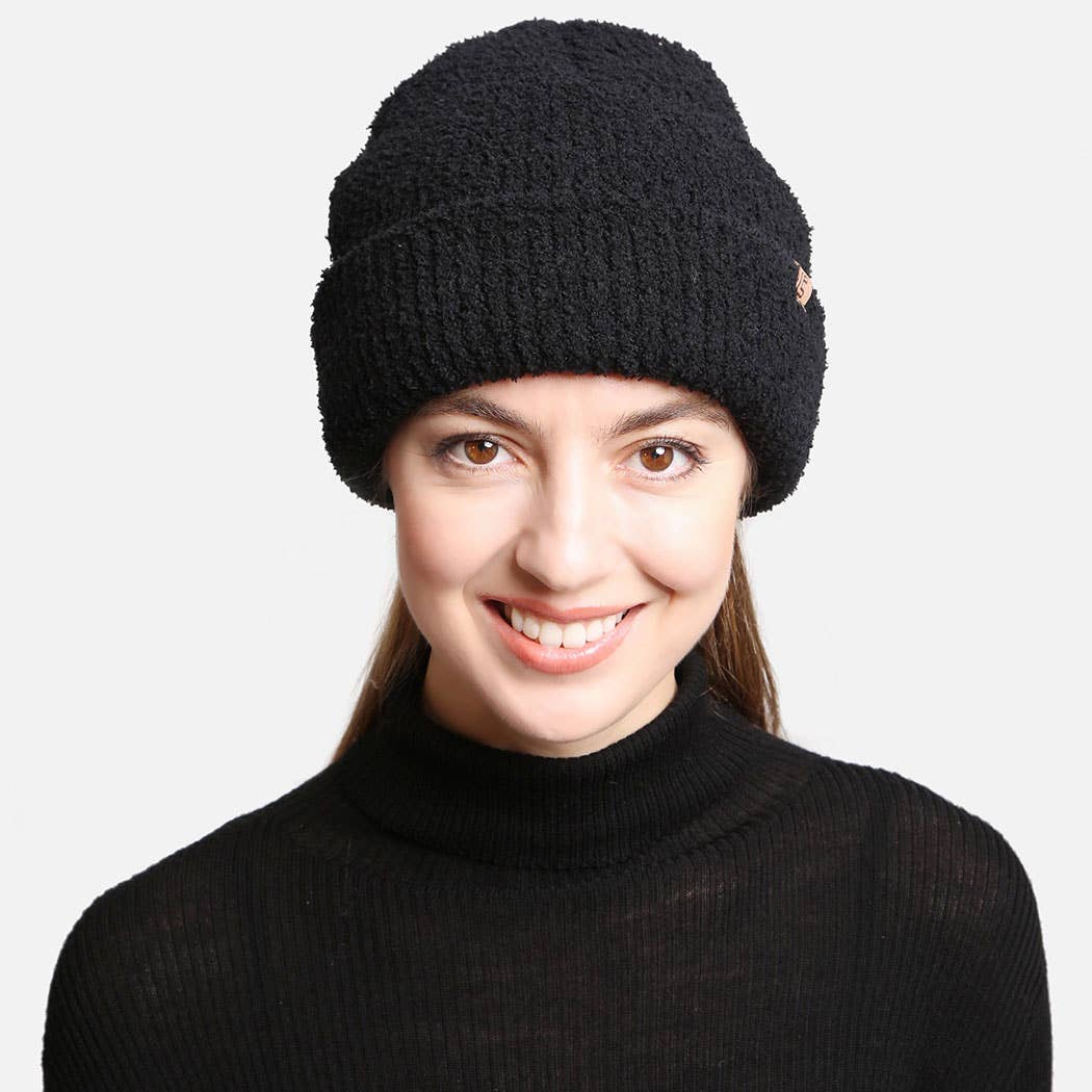 Solid Luxury Soft Double Layered Knitted Beanie