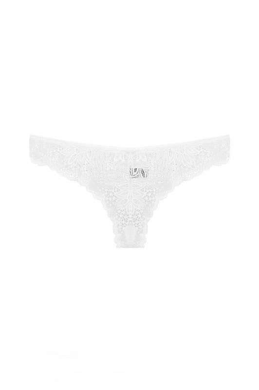 Floral Lace Thong-YM-33340-THG