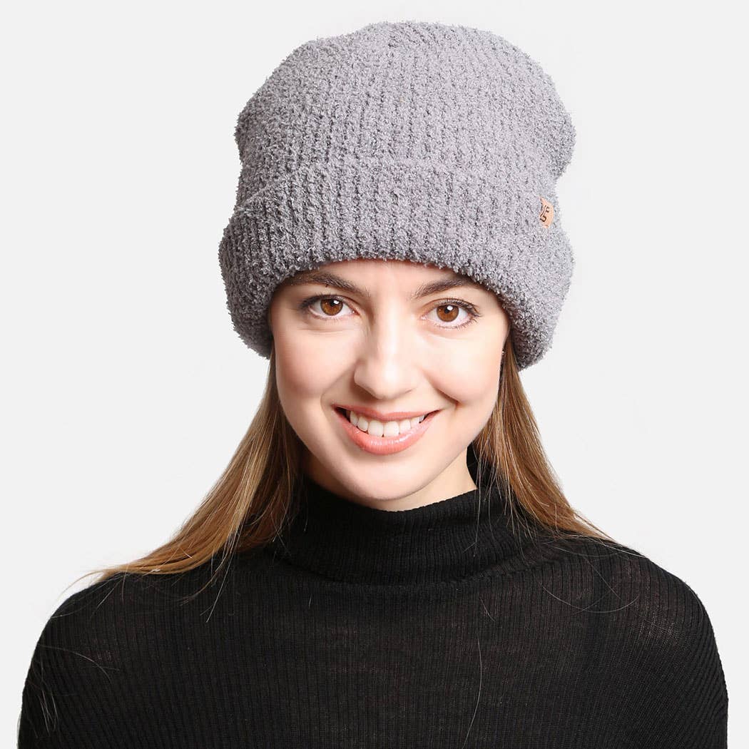 Solid Luxury Soft Double Layered Knitted Beanie
