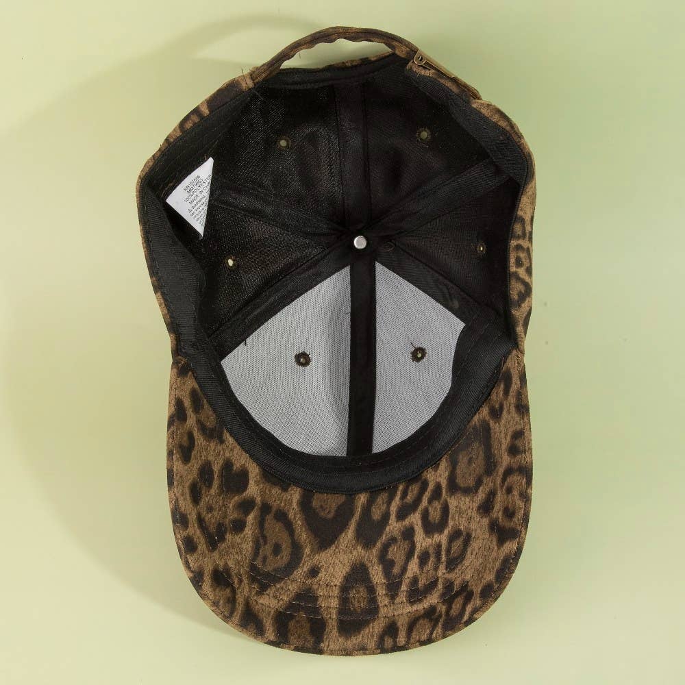 Leopard Print Baseball Cap