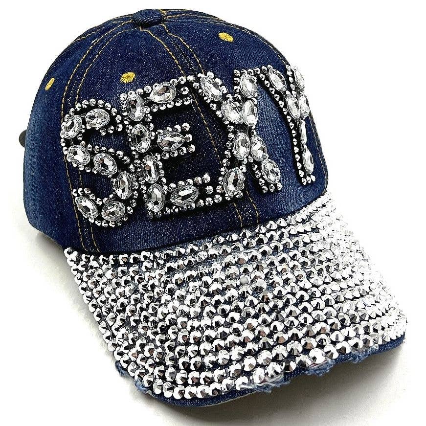 Bold SEXY Rhinestone Cap Hat