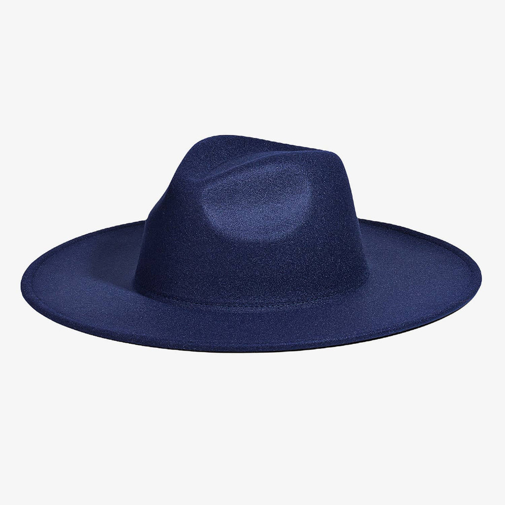 Flat Brim Fedora Fashion Hat