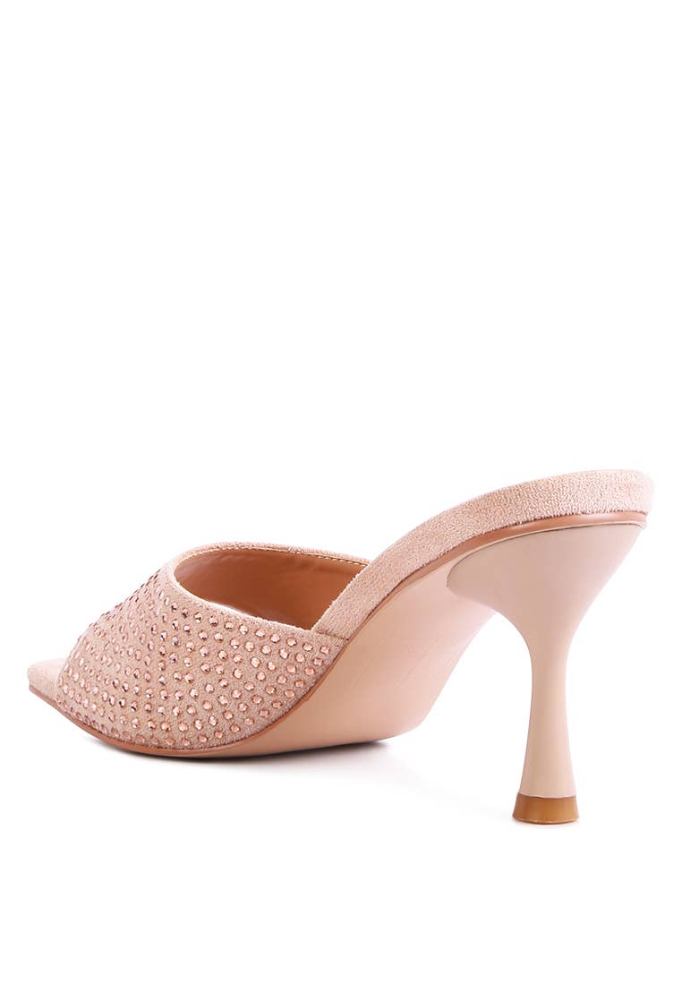 Imprint Diamante Stud Slip On Sandals