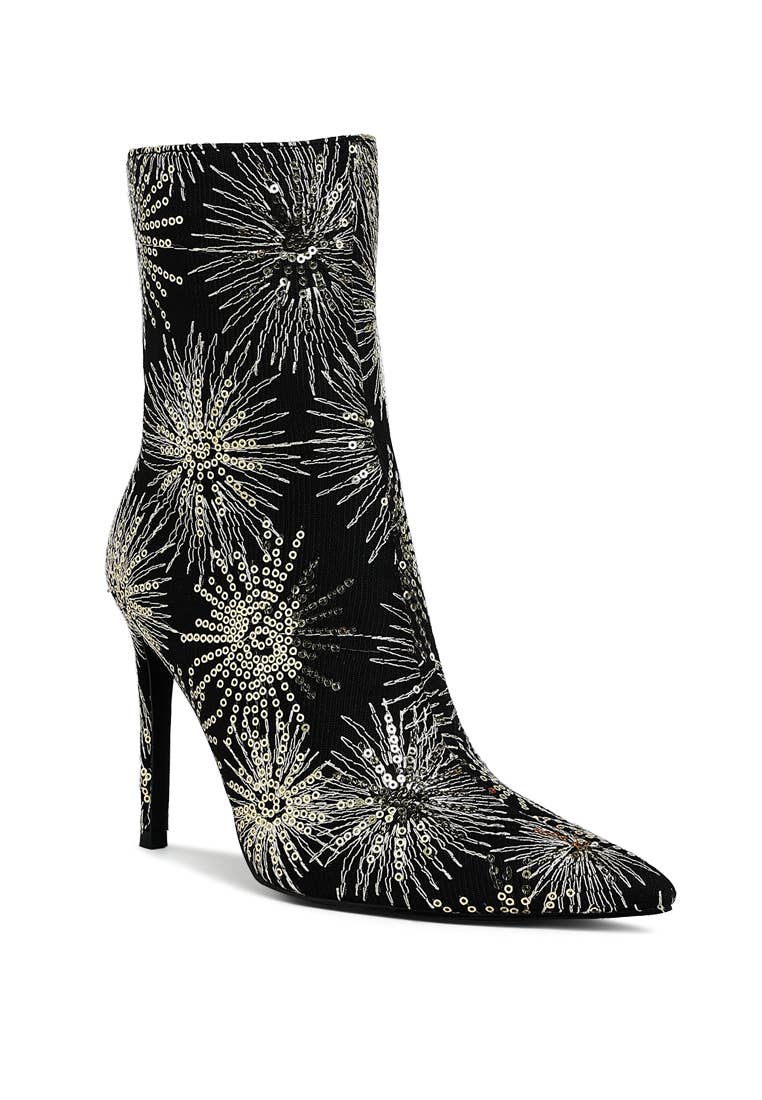 Oleander Sequin Embellished Stiletto Boots (Copy)