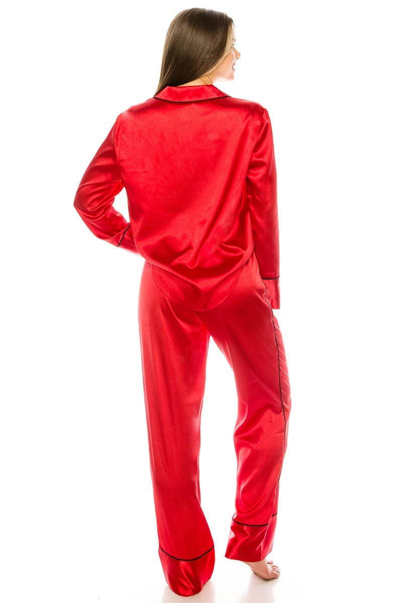 Youmita 2 Pc Satin Pj Set-YM-20183-PJS