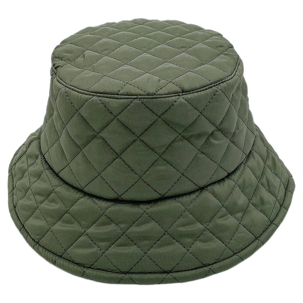 Quilted Padding Bucket Hat