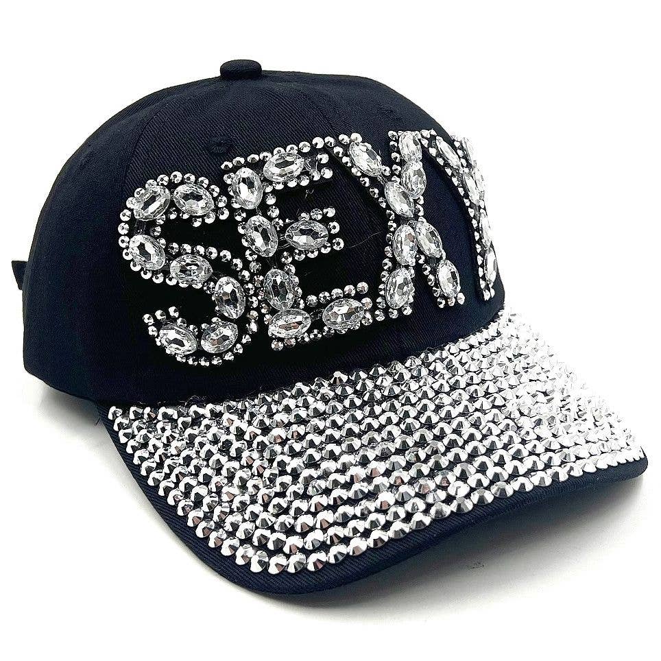Bold SEXY Rhinestone Cap Hat