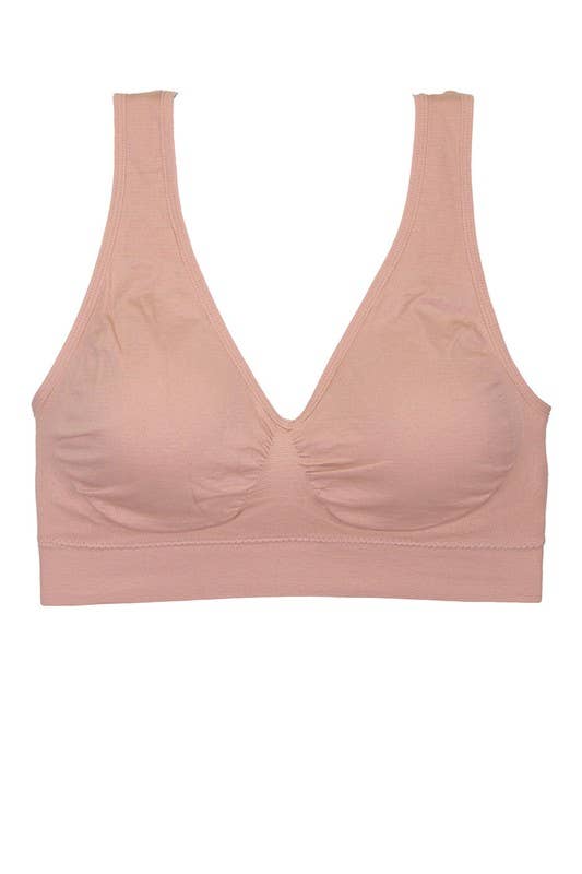 Comfortable  Microfiber Fabric Seamless Bra-YM-SB-72147