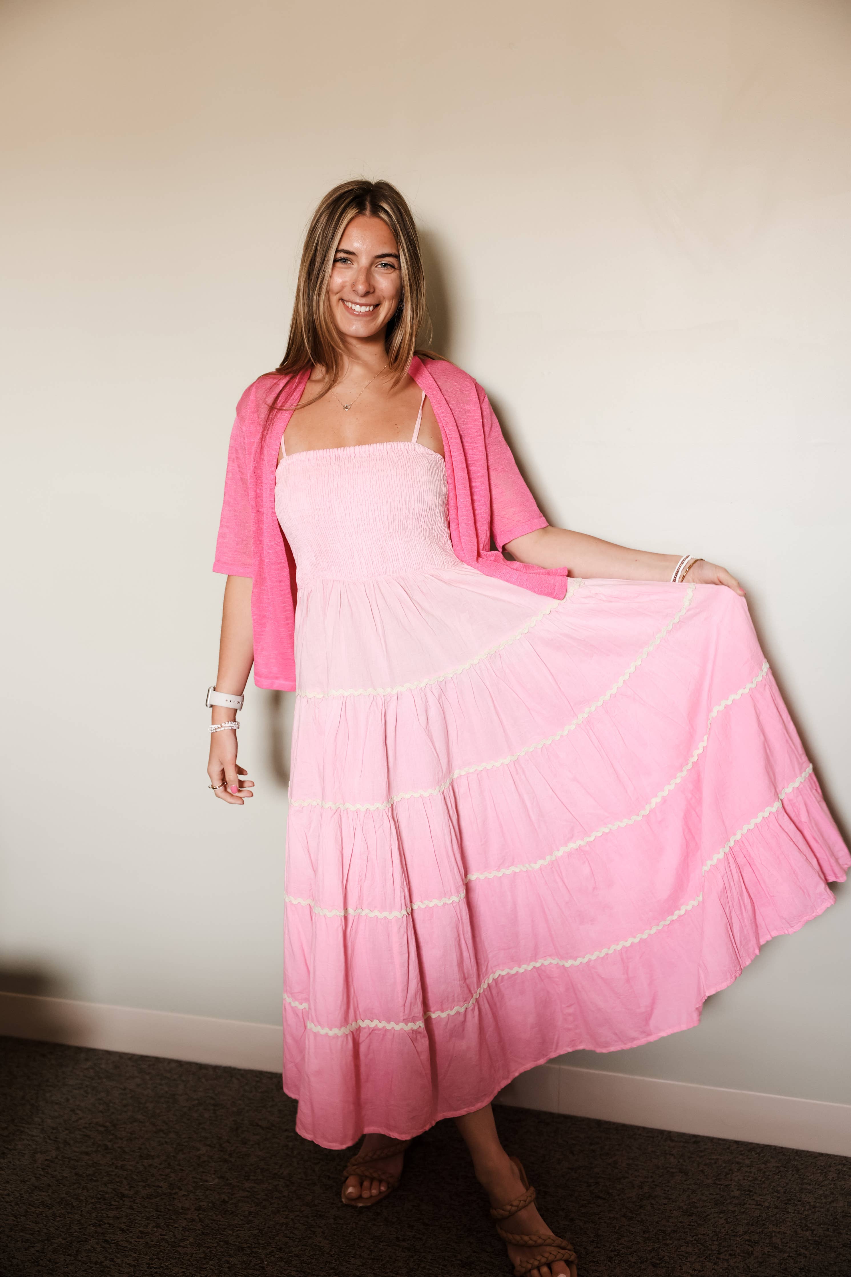 Priscella Ombre Tiered Maxi Sundress - Limited Sizes