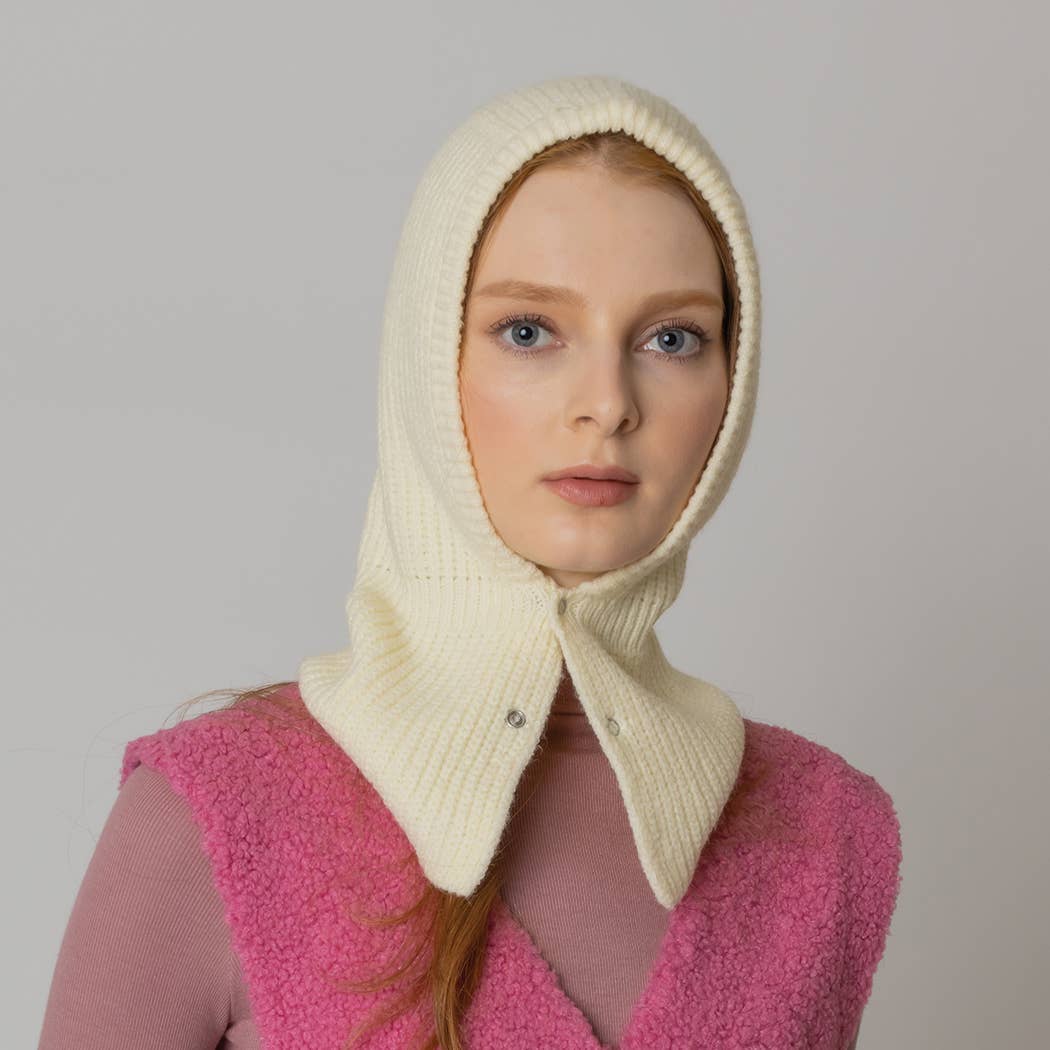 Buttoned Knitted Snood