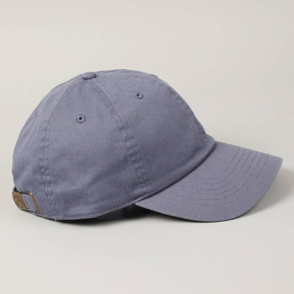 Stone Washed Cotton Solid Color Baseball Cap
