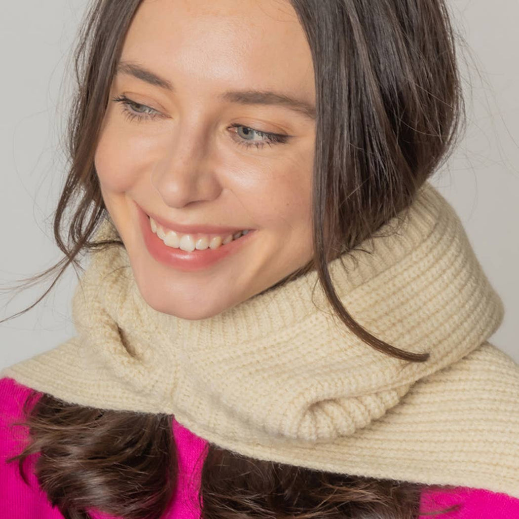 Solid Color Knitted Snood