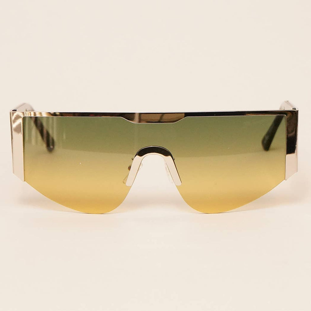Assorted Acetate Shield Fashion Sunglasses
