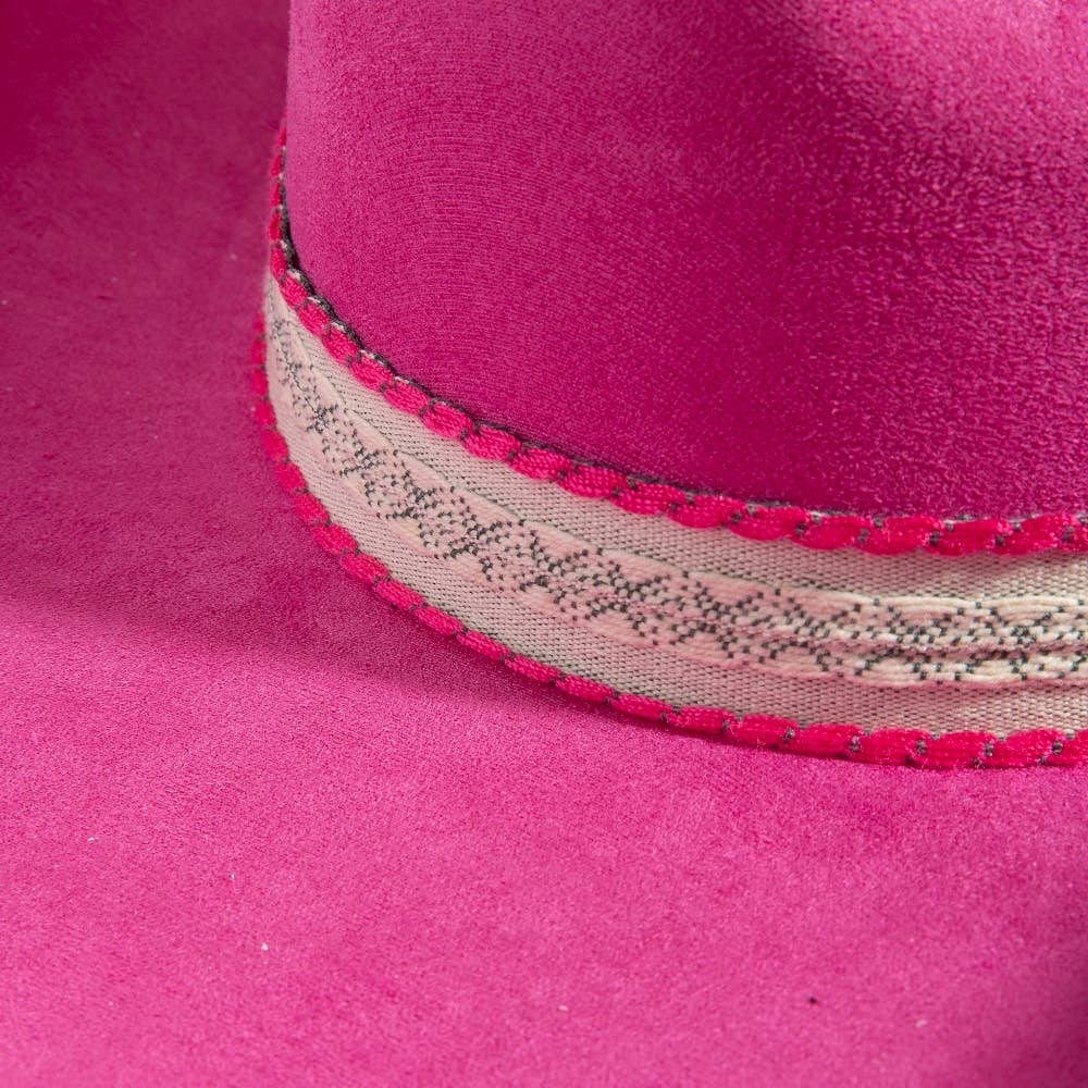Zig Zag Pattern Band Cowboy Hat