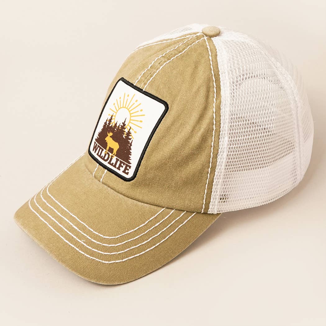 Wild Life Patch Mesh back Baseball Cap