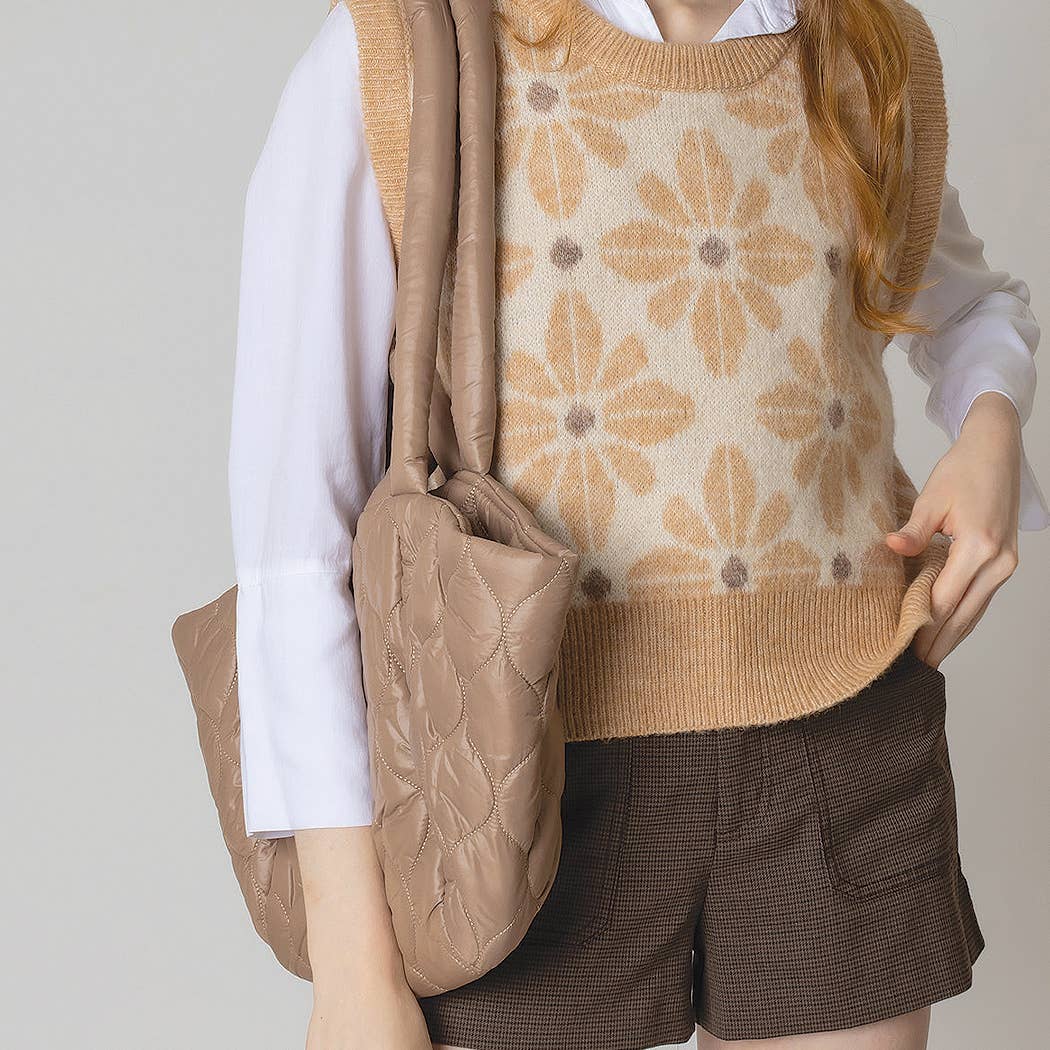 Wave Padded Shoulder Bag