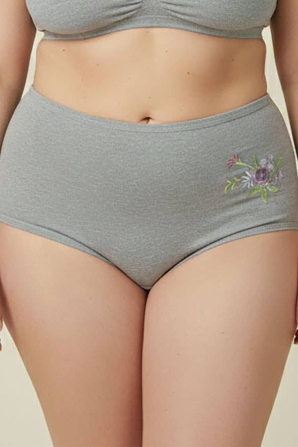 Youmita Flower Embroidery Mama Panty-532-PTY-12-C03