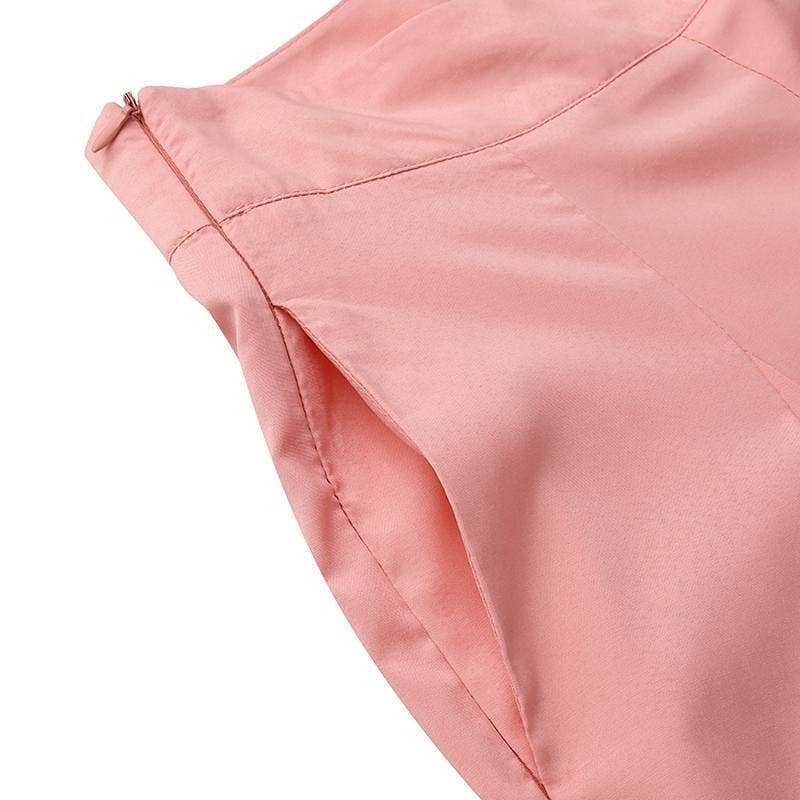 Fashion Wide Leg High Waist Pants In Solid Color
