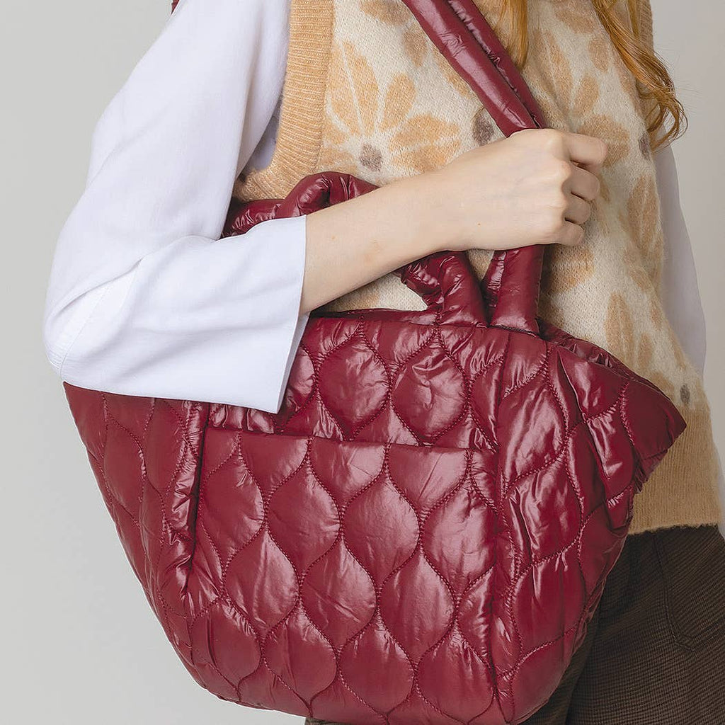 Wave Padded Shoulder Bag