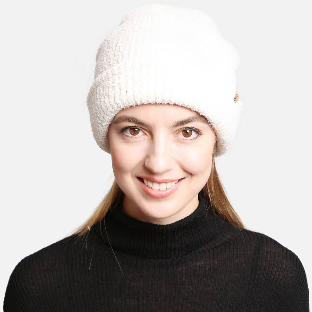 Solid Luxury Soft Double Layered Knitted Beanie