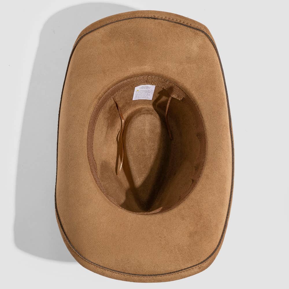 Western Engraved Buckle Belt Cowboy Hat