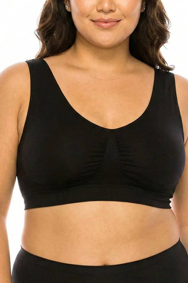 Comfortable  Microfiber Fabric Seamless Bra-YM-SB-72147