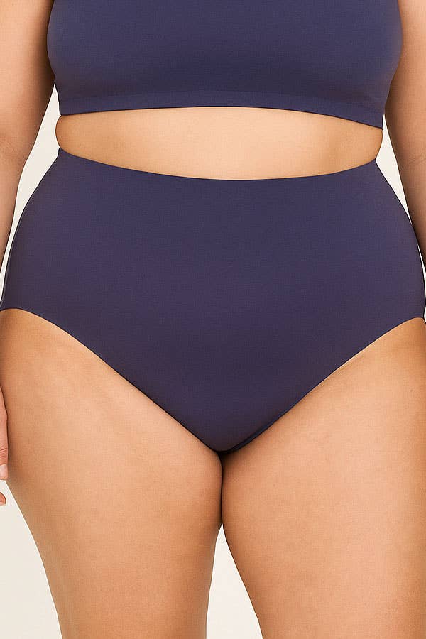 Plus Size Laser Cut Seamless Panty - 6 Color-90079-PTY-6-C01
