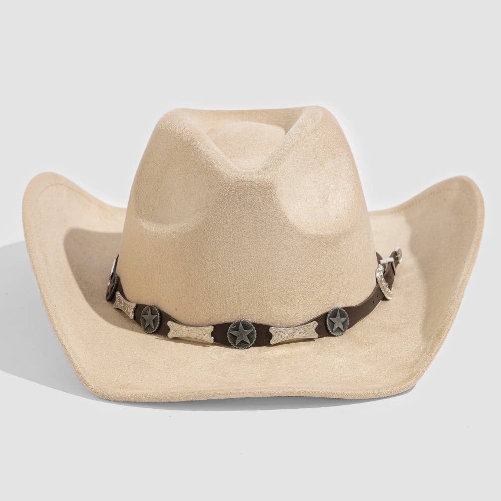 Western Engraved Buckle Belt Cowboy Hat