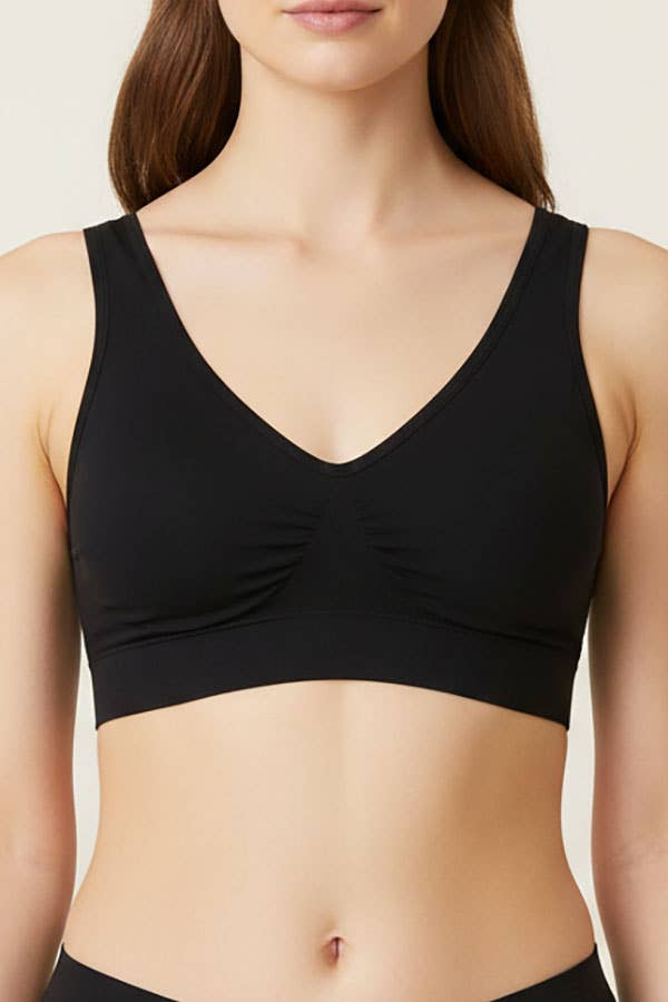 Comfortable  Microfiber Fabric Seamless Bra-YM-SB-72147