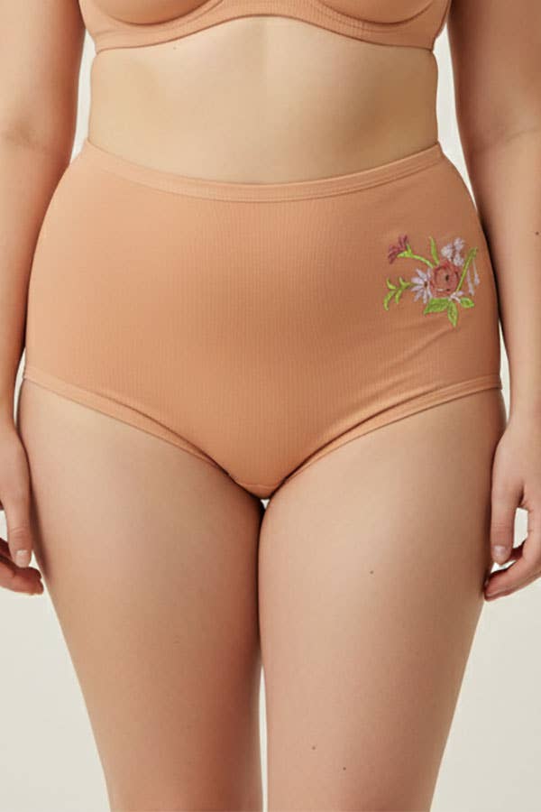 Youmita Flower Embroidery Mama Panty-532-PTY-12-C03