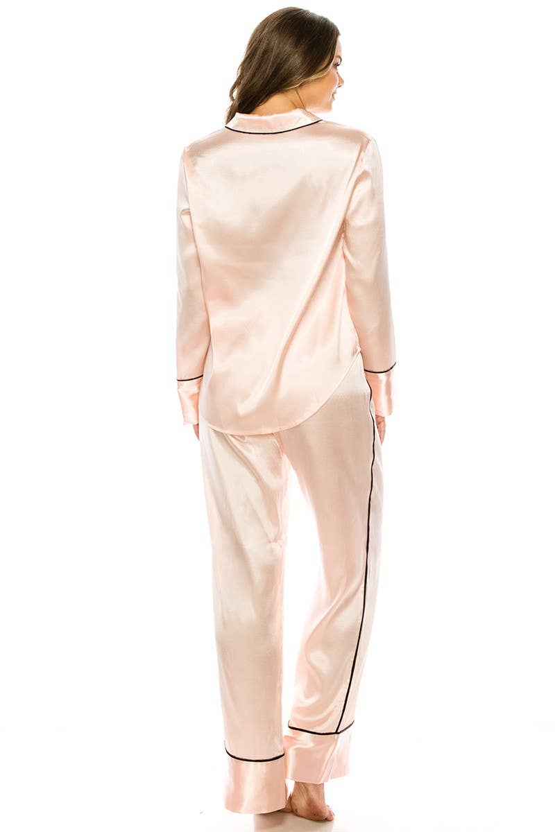Youmita 2 Pc Satin Pj Set-YM-20183-PJS