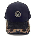 Lion In Greek Key Rhinestone Deco Cap
