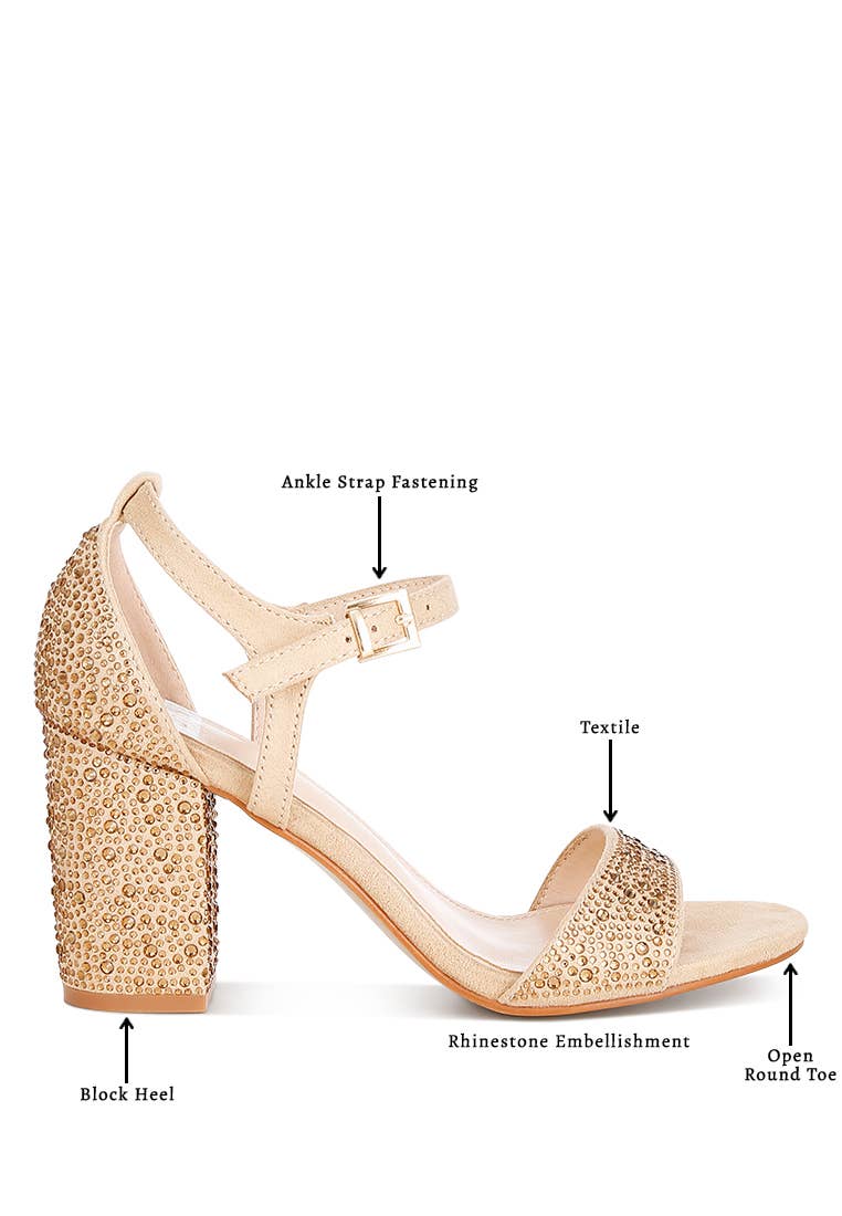 Navoli Rhinestones Embellished Sandals