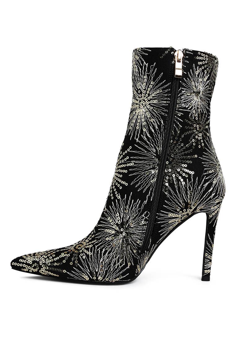 Oleander Sequin Embellished Stiletto Boots (Copy)